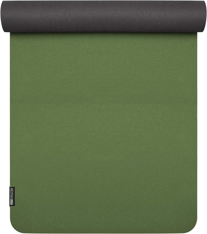 Yogistar Yogamatte Eco Deluxe - sehr rutschfest - 4 Farben Mocca/Creme