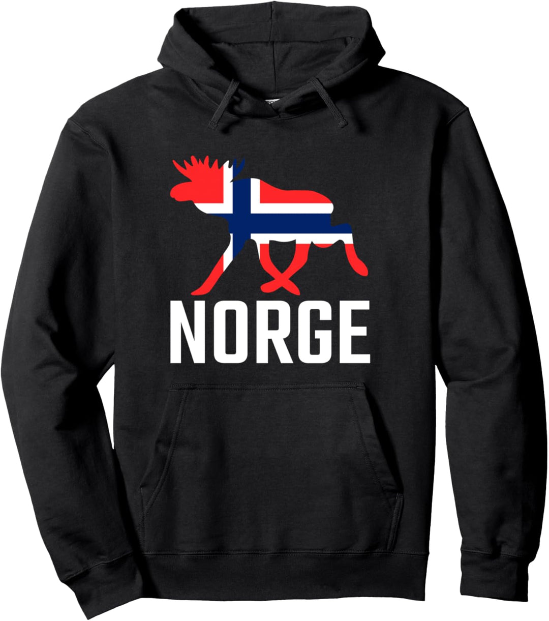 NORGE Elch Norwegen Pullover Hoodie
