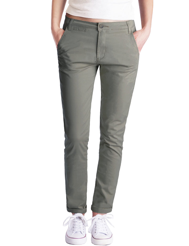 Fraternel Chino Damenhose Stoffhose normal Waist S Khaki, S Khaki