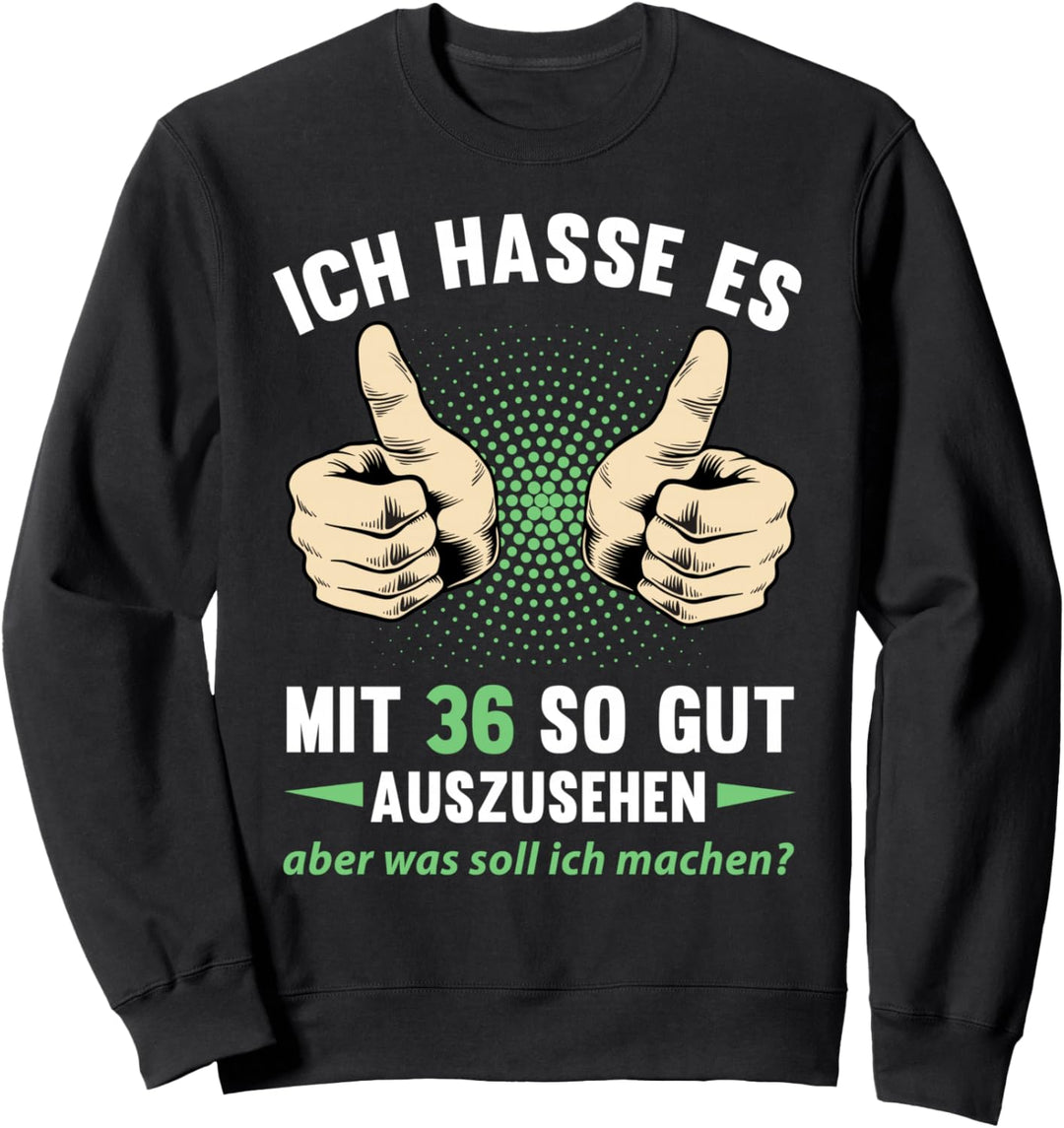 36. Geburtstag Mann Frau 36 Jahre 1988 Deko Lustig Geschenk Sweatshirt
