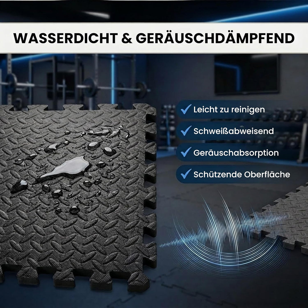 Fitem Premium & UMWELTFREUNDLICHE Eva-Schaumplatten - Puzzlematte - Bodenschutz - Sport - Pool - Cro