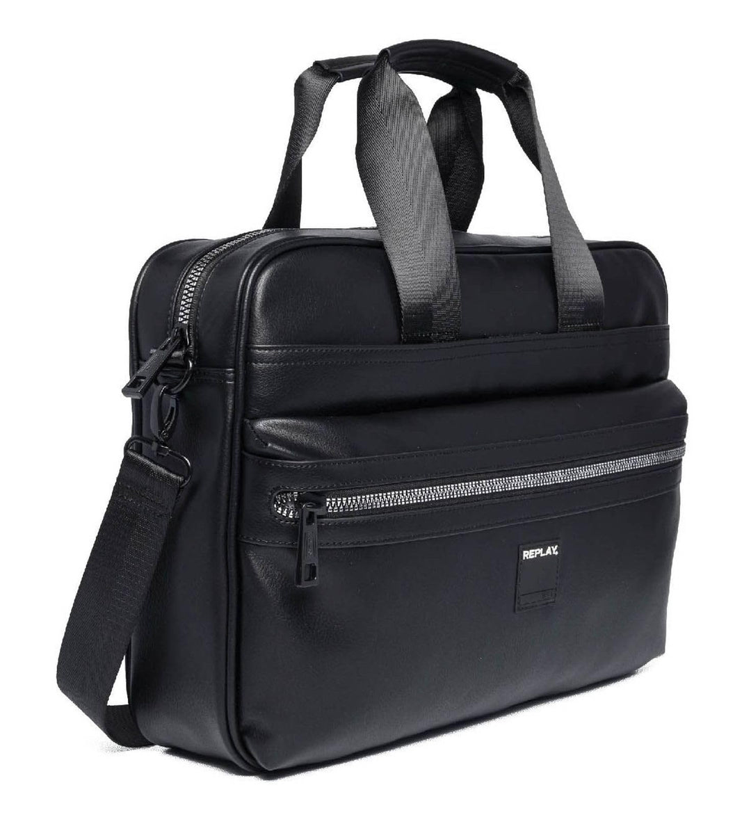 REPLAY Herren FM3437 Laptop Tasche, 098 Black