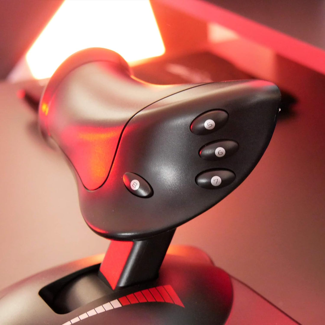Thrustmaster T.Flight HOTAS X, Joystick und Schubhebel mit doppeltem Steuerrudersystem, Tasten und p