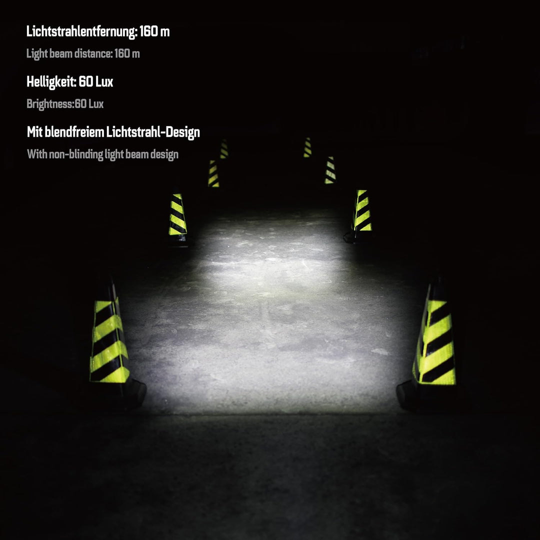 Fahrradlicht Dynamo Frontscheinwerfer 60 Lux Hammer M60 – LED Fahrradlampe mit Helligkeitssensor, St