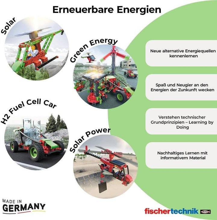 fischertechnik 559880 Profi H2 Fuel Cell Car – Bausatz für Kinder ab 9 Jahren, wasserstoffbetriebene