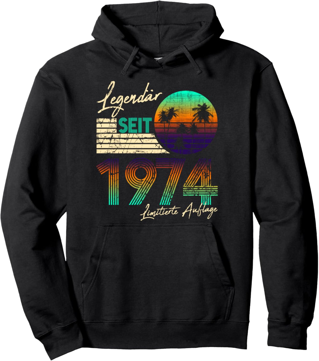 47. Geburtstag Geschenk Legendär Seit 1974 Pullover Hoodie