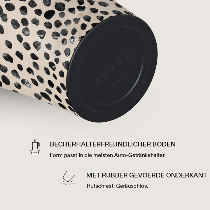 BURGA 1,2l Becher mit Griff und Trinkhalm – Auslaufsichere isolierte Wasserflasche, hält Getränke 12