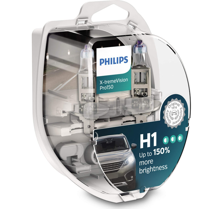 Philips H1 X-tremeVision Pro150 55 Watt 12 Volt P14,5s 12258XVPS2 (2 Stück)