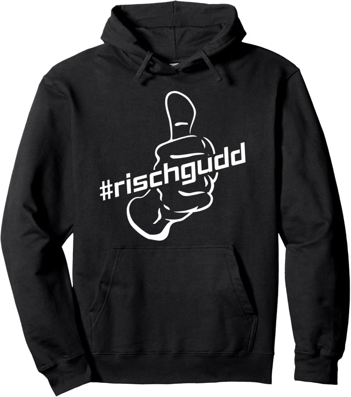 Sächsischer Dialekt Geschenkidee RischGudd Sächsisch Pullover Hoodie