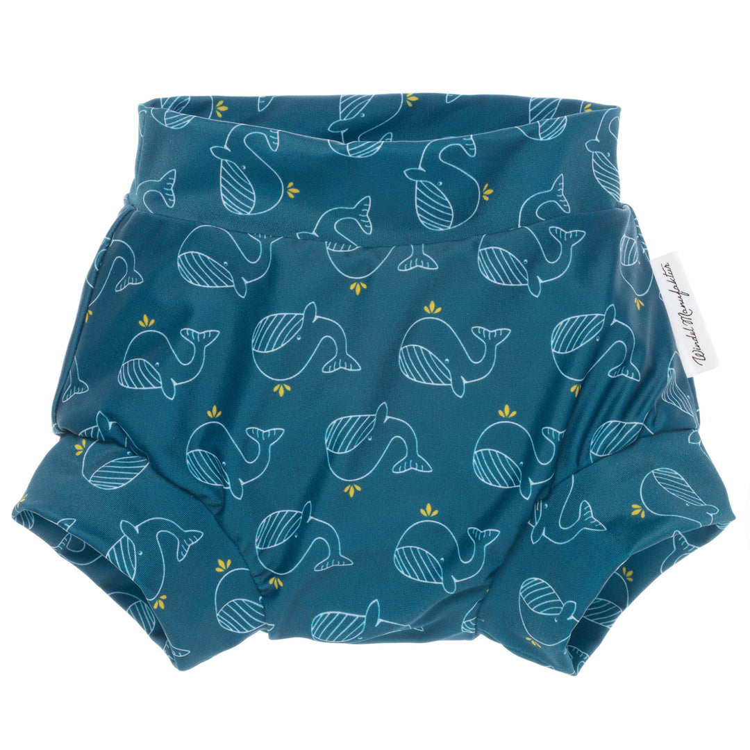 Windelmanufaktur waschbare und wiederverwendbare Schwimmwindel, Badewindel (Wale, XL) Wale XL (1er P