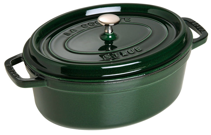 STAUB Gusseisen Bräter/Cocotte, Oval 29 cm, 4,25 L, Aromaregen Funktion, Für alle Herdarten geeignet