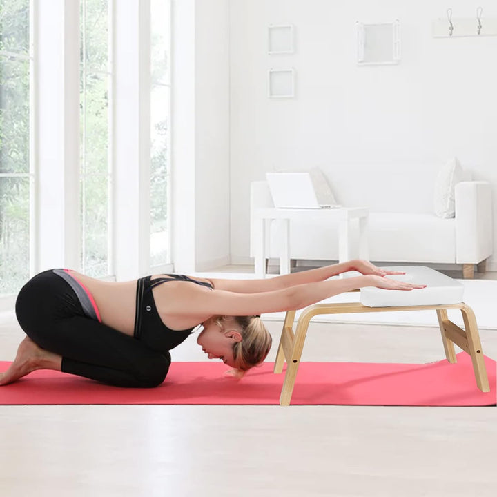 DnKelar Yoga Stuhl Inversion Yoga Stuhl Kopf Yoga Praxis Yoga Hocker Yoga Stuhl Yoga Hocker (Weiss),