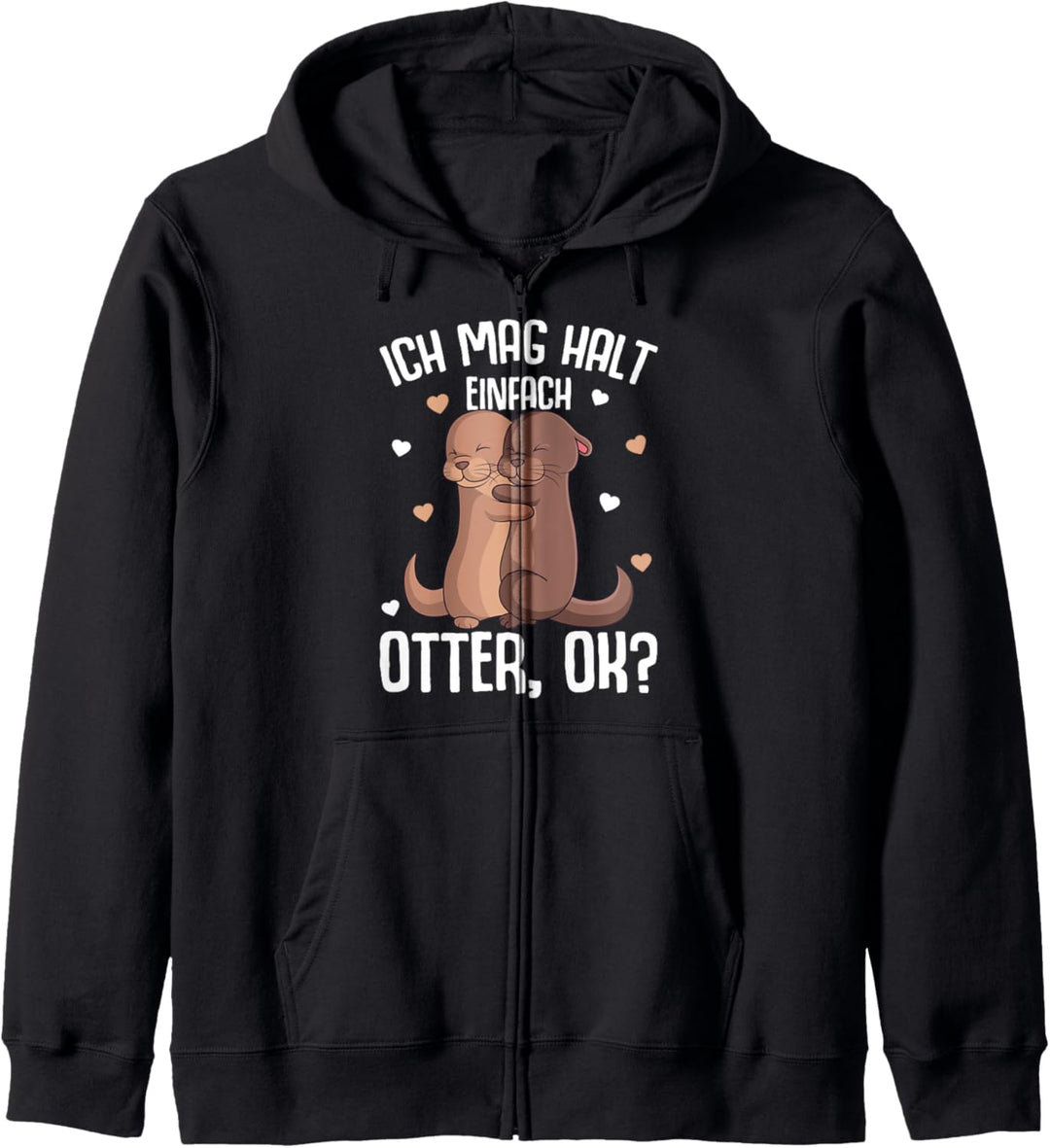 Ich mag halt Otter Seeotter Kinder Mädchen Damen Kapuzenjacke