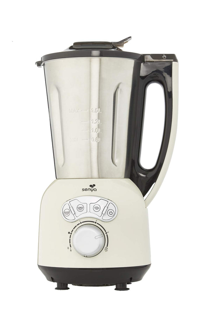 Senya SYCP-HB008C Heiz-Standmixer Edelstahl Cook &amp; Ice V3, Mixer sahnehaltige/fein pürierte Suppe, D