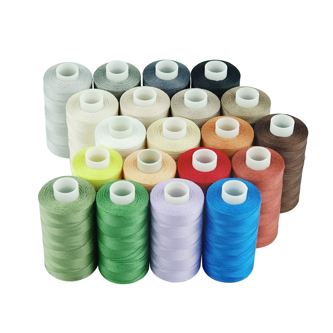 Simthread Baumwoll Nähgarn Quiltgarn für Nähen und Quilten Maschinen - 550 Yards/spule, 20 Farben, 2