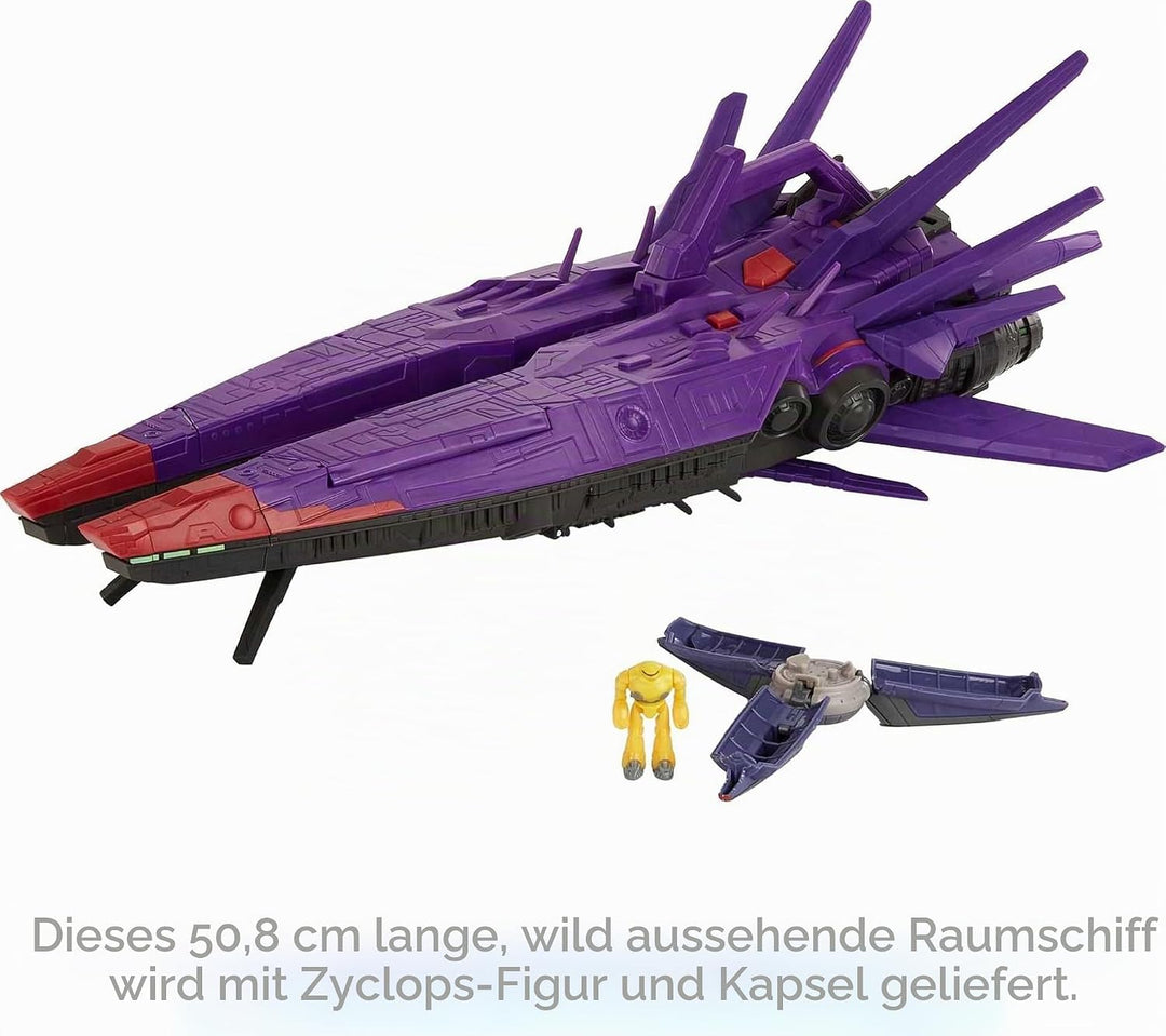 Buzz Lightyear HJW47 - Disney Pixar Lightyear Hyperspeed-Serie Zurgs Mutterschiff, 60 cm langes Raum