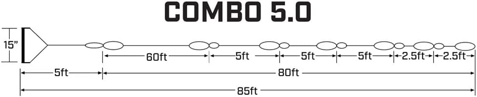 Ronix Combo 5.0 Hide Grip Wakeboard-Griff mit R6-Seil Einheitsgrösse Yellow, Einheitsgrösse Yellow