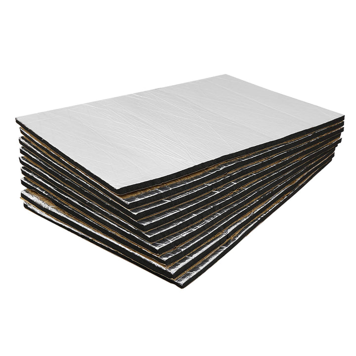 sourcing map 9 Stücke 394mil/10mm 14.4sqft Schalldämmung Wärmedämmungsmatte Isolationsmatte Lärmschu