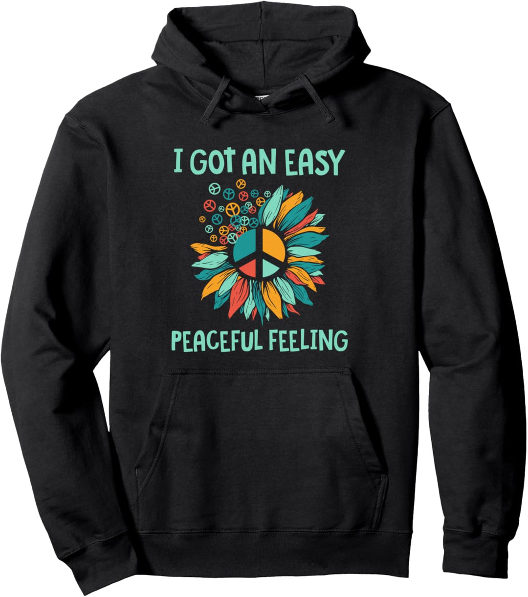 Hippie Sonnenblumen Friedenszeichen Ich habe ein leichtes fr Pullover Hoodie