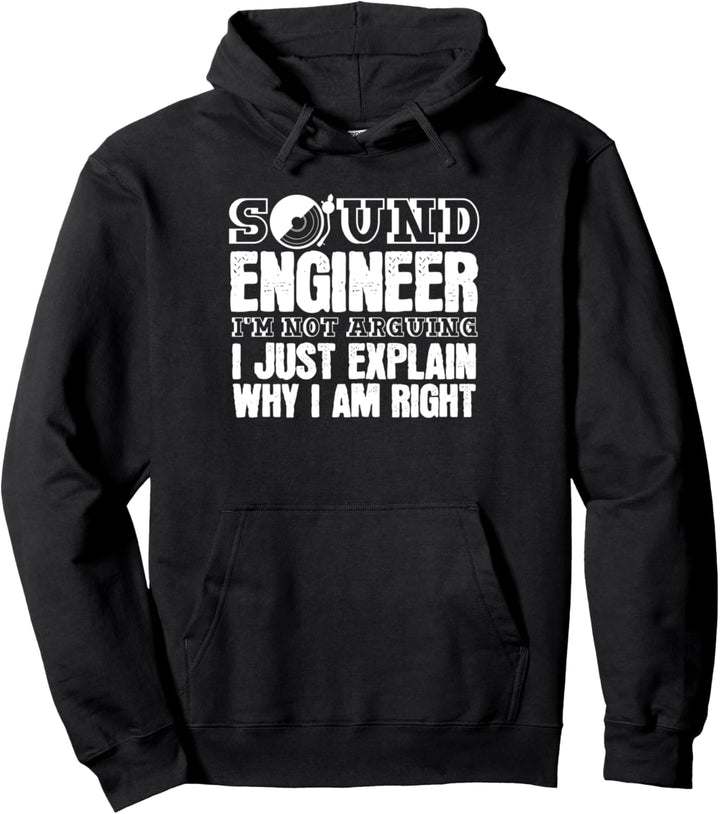 Toningenieur Sound Engineer Spruch Witz Audio Techniker Pullover Hoodie