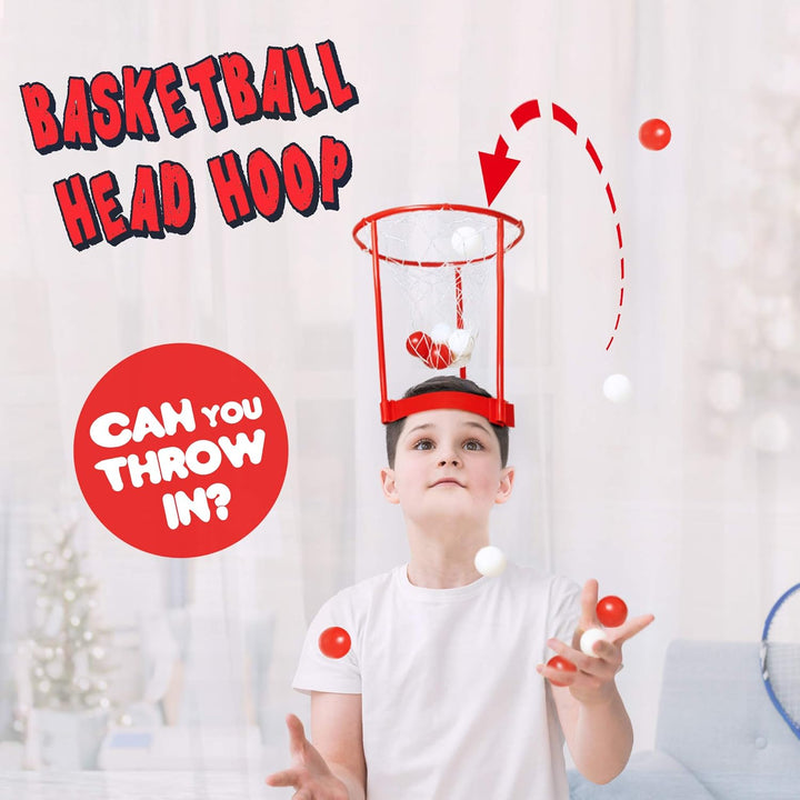 Novelty Place Head Basketballkorb Party-Spielset für Kinder und Erwachsene - Verstellbares Basketbal