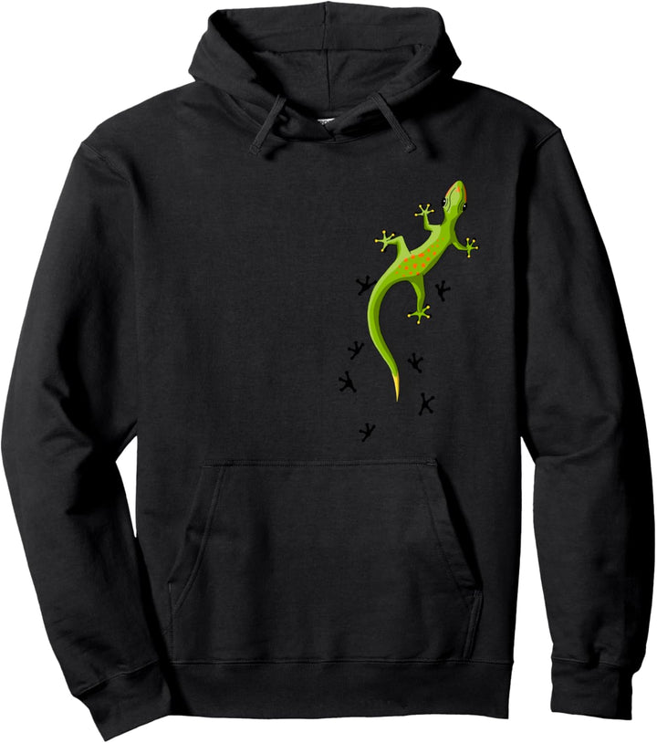 Für Echsen &amp; Reptilien Fans Kletternder Salamander Gecko Pullover Hoodie