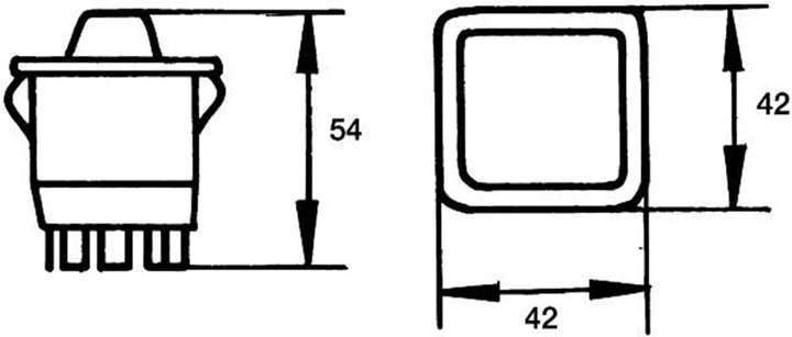 HELLA - Schalter - Druckbetätigung - 12V - 6GM 500 212-012