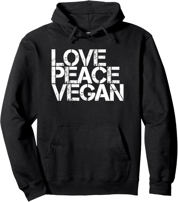 Love Peace Vegan - Vegan Kleidung by The Dharma Store Pullover Hoodie