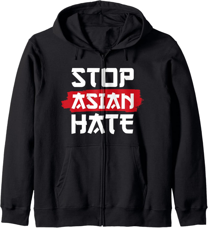 Stop Asian Hate AAPI Anti Asian Racism Kapuzenjacke
