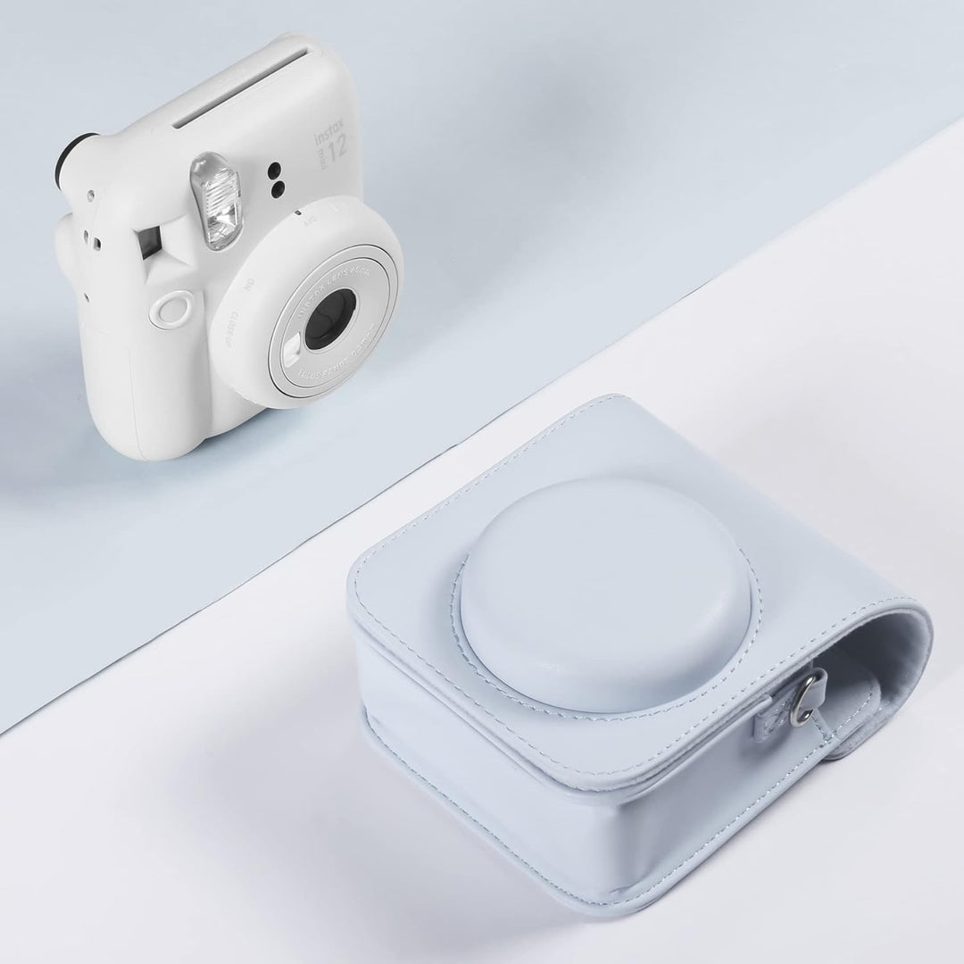 Aenllosi PU Leder Tasche Schutzhülle für Fujifilm Instax Mini 12/Mini 11 Sofortbildkamera Reisetasch