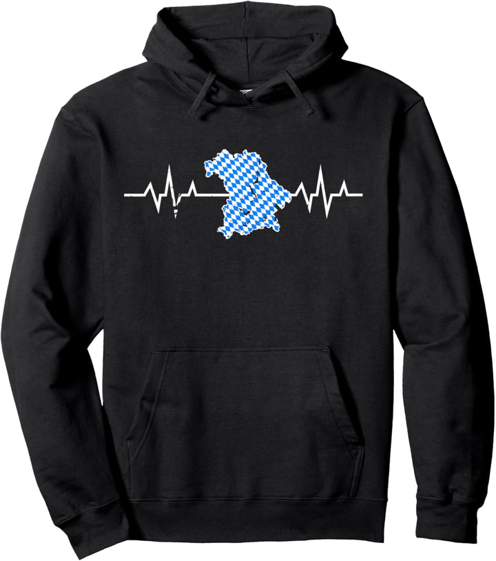 Mein Herz Schlägt Bayrisch Freistaat Bayern Bayrisches Pullover Hoodie