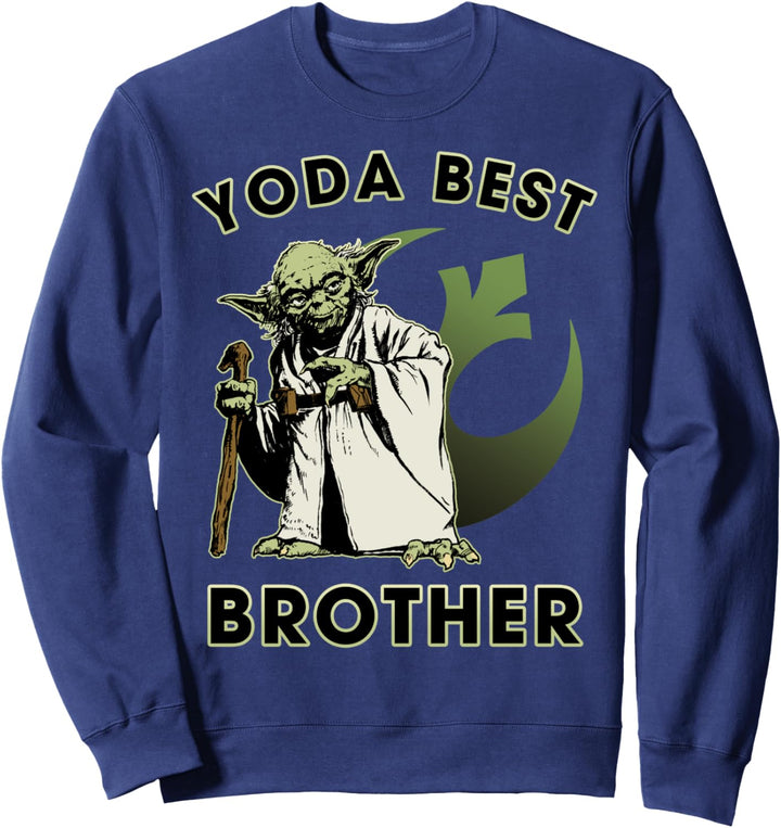 Star Wars Yoda Best Brother Rebel Logo Sweatshirt