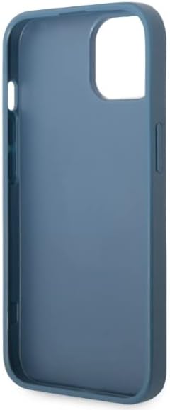 Guess GUHCP13SP4TPB Hülle für iPhone 13 Mini 5,4" blau/Blue hardcase 4G Triangle Logo Cardslot