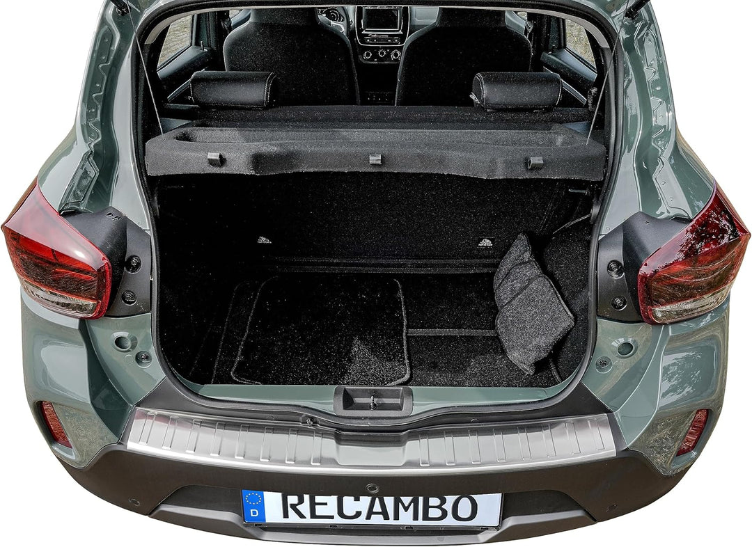 Ladekantenschutz Edelstahl MATT kompatibel für Dacia Spring | BJ ab 2022> | premium Qualität von REC