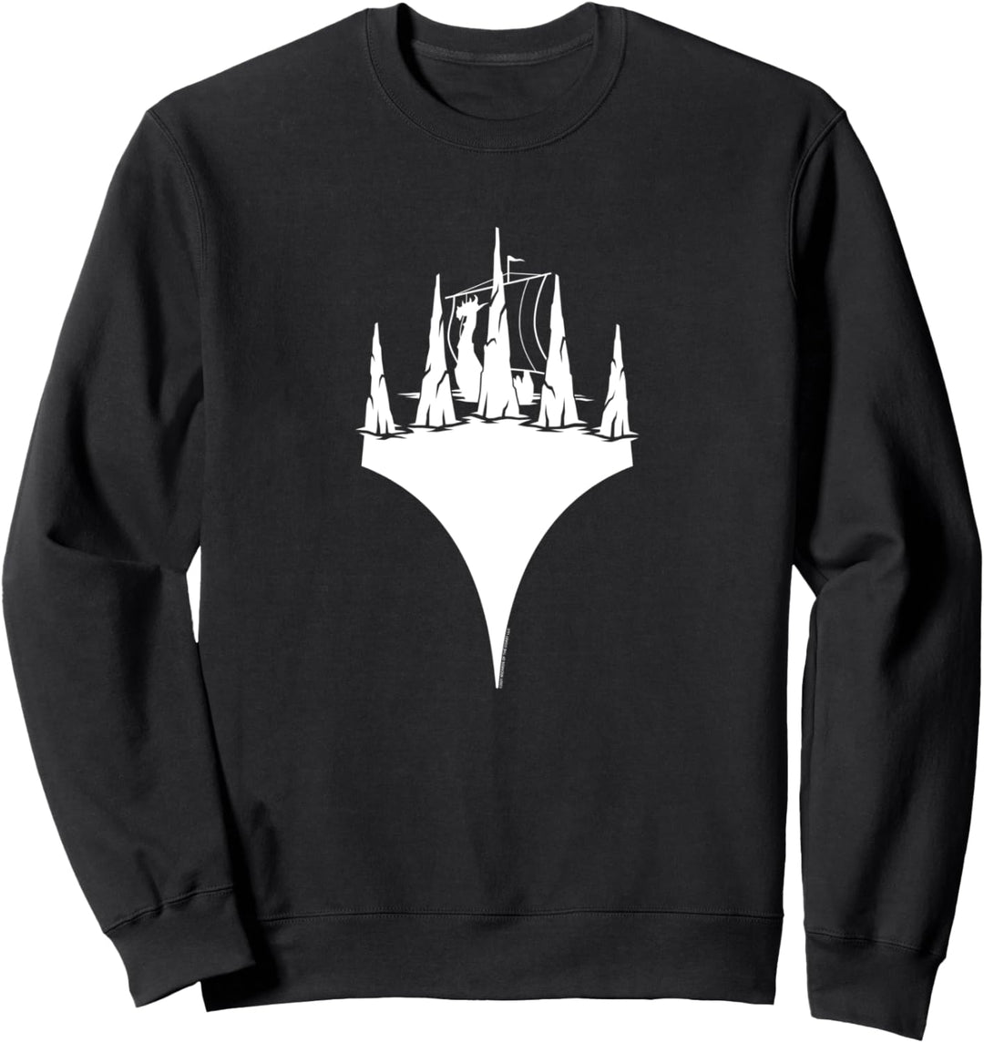 Magic: The Gathering- Planeswalker Viking Ship White Sweatshirt