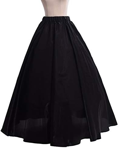 GRACEART Damen Gothic Viktorianisches Kleid Renaissance Maxi Kostüm (L, Schwarz) L Schwarz, L Schwar