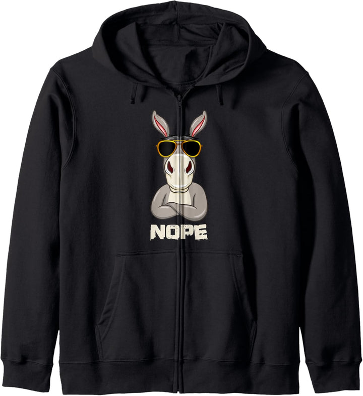 Nope Esel Kapuzenjacke