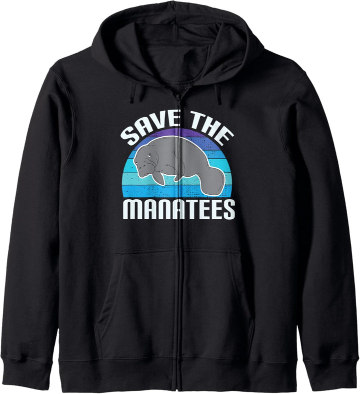 Save The Manatees Chubby Floaty Potatoes Gift Manatees Kapuzenjacke