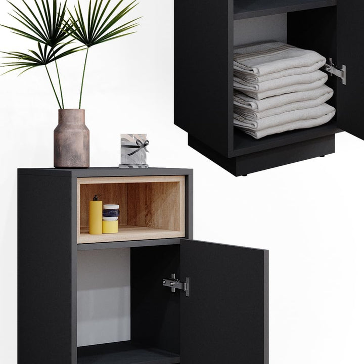 Vicco Midischrank Beatrice, Anthrazit, 38 x 93 cm, Anthrazit