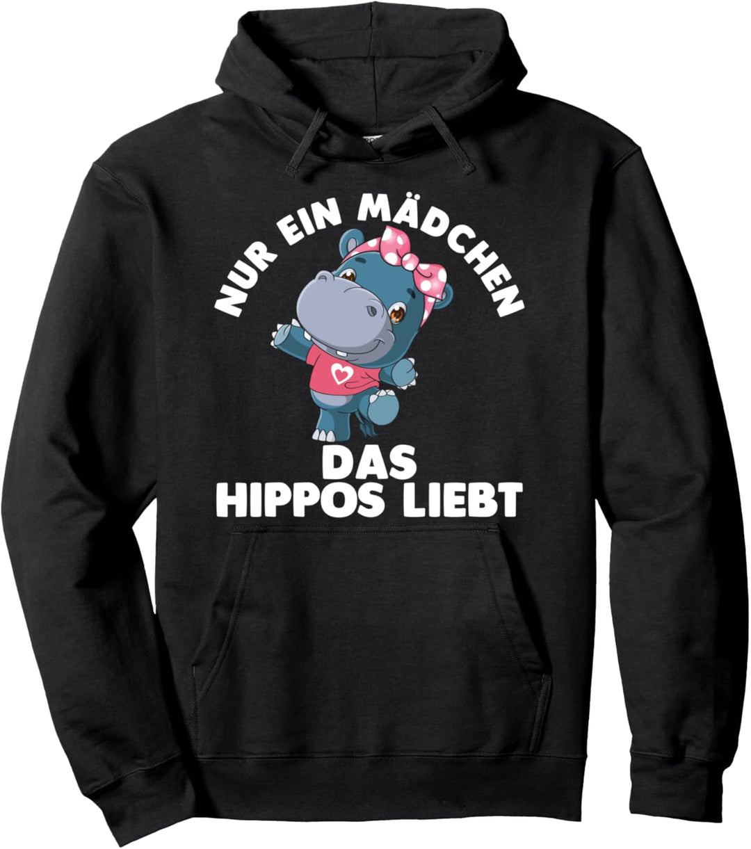 Nilpferd Hippo Mädchen Safari Flusspferd Pullover Hoodie