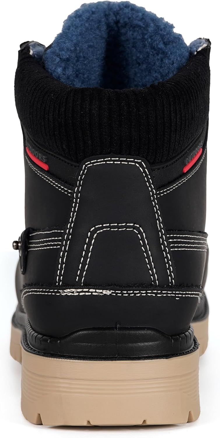 Unisex Winterstiefel Warm Winterschuhe Gefütterte Stiefeletten Wasserdicht Boots Gr.36-47 37 EU Schw