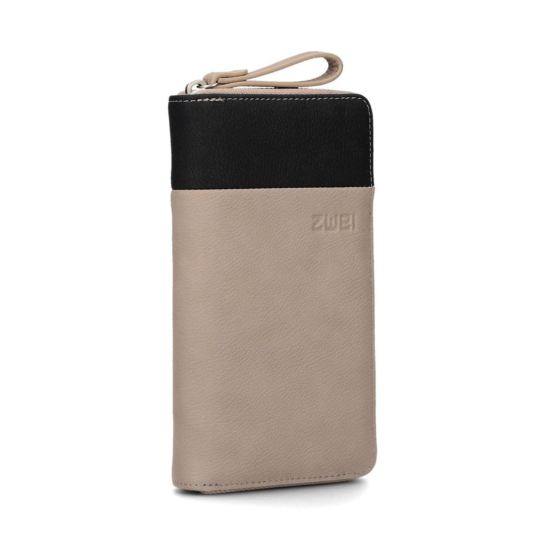 Zwei Eva Wallet EV2 Cappuccino Unisex Erwachsene, Cappuccinofarben, Talla única, Casual, Cappuccino