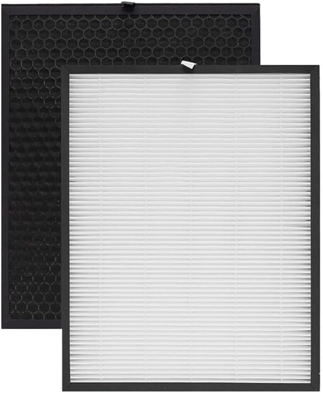 Trade-Shop 4in1 Filter-Set (2x HEPA-Filter + 2x Aktivkohlefilter) kompatibel mit Comedes PT94062 PT9