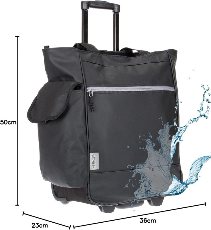 Alessandro Einkaufsroller Shoppingtrolley Einkaufstrolley (12893 LKW-Plane Black), XL