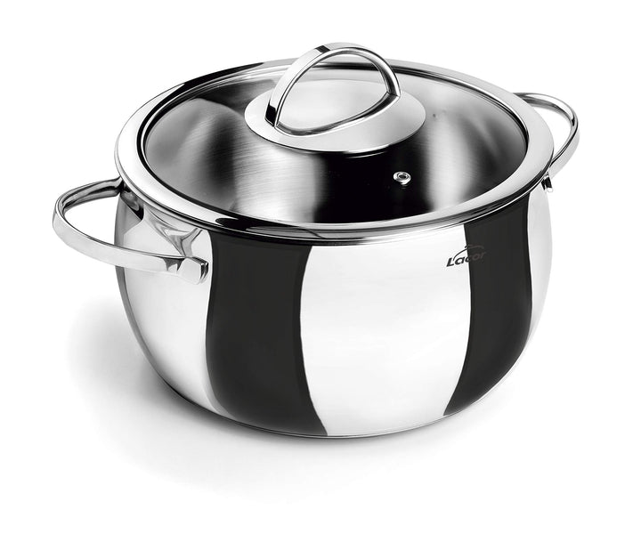LACOR 79128 Fleischtopf mit Deckel Belly 28 cm