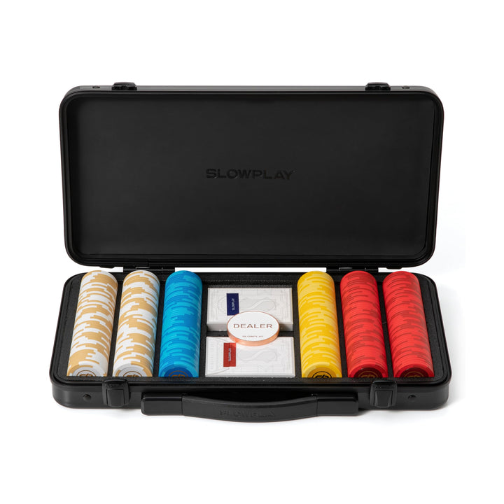 SLOWPLAY Godel 14g Ton Pokerchips-Set für Texas Hold’em, 300 STK [ohne Werte] Verfügt über einen hoc