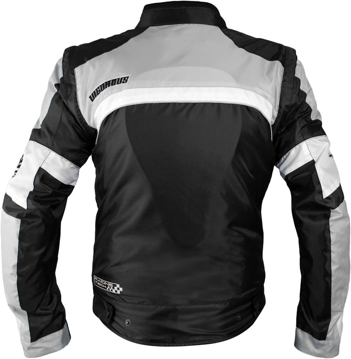A-pro Motorradjacke für Damen, Nylon, Oxford, Thermoweste, reflektierend S Grau, S Grau
