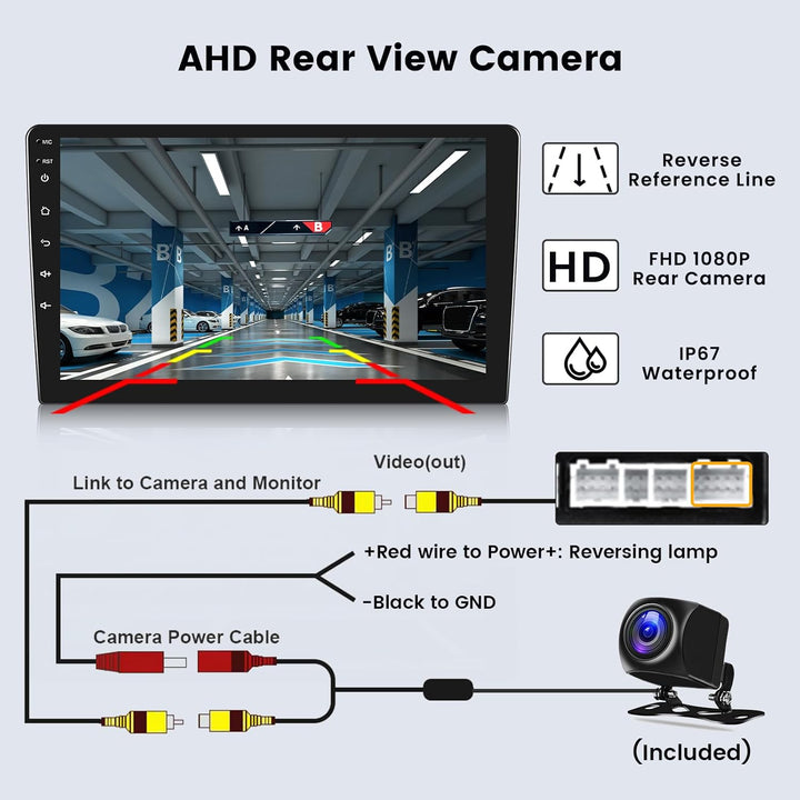 Hikity 2+64G Android 15 Autoradio für Toyota Aygo/Peugeot 107/ Citroen C1 2005-2014 Radio Wireless C