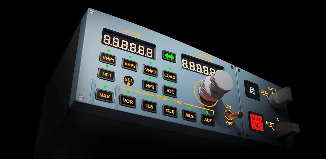 WINGFLEXSIM A320RMP CUBE Flugsimulator Radio Management Panel mit RMP/ATC/TCAS & Side Panel Funktion