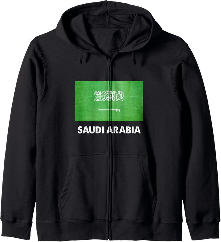 Saudi-Arabien Flagge Saudi-Arabien Kapuzenjacke